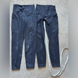 Two pairs old navy leggings with pockets size xsp